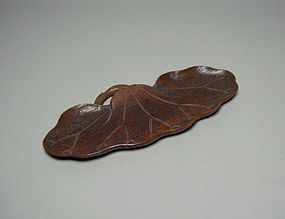 Japanese Wooden Lotus Leaf Tray