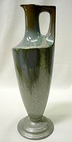 RARE SARREGUEMINES CRYSTALLINE VASE, 1900-1910
