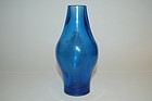 RARE IMPERIAL QIANLONG MARK AND PERIOD BLUE GLASS VASE