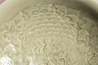 Rare Northern Song dynasty Yaozhou celadon moulded peony large bowl