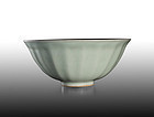 Very rare Southern Song dynasty Longquan celadon lotus bowl kinuta