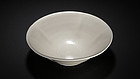 Rare Five dynasties Ding moulded floral bowl perfect conditions