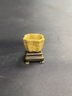 Important Yuan/Ming dynasty Ge type lobed brush washer