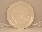 Fine Wanli period white glazed barbed plate, Sotheby's