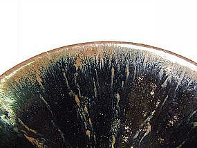 FINE SONG DYNASTY JIAN PARTRIDGE FEATHER TEA BOWL