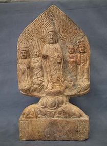 Ancient Chinese Buddha Sculpture Sui Dynasty