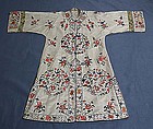 Antique Chinese Qing Dynasty Embroidered Silk Robe