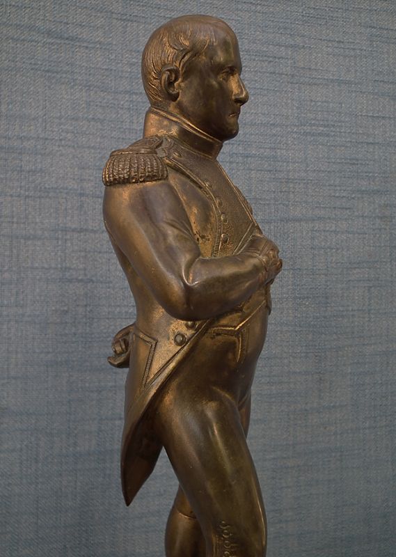 Antique Bronze Sculpture of Napoleon Bonaparte Jean-Auguste Barre