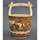 Antique Miniature Japanese Satsuma Ceramic Vase