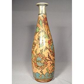 Antique Persian Islamic Ceramic Flask 19th c
