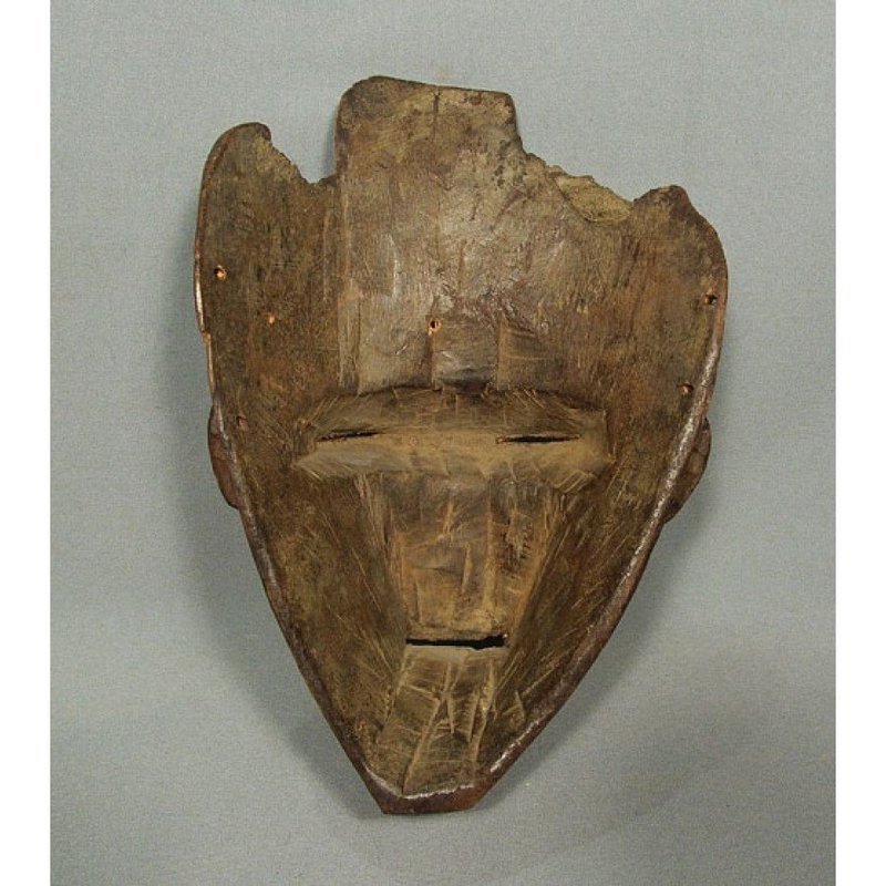 Antique African Wooden Mask Chokwe Angola