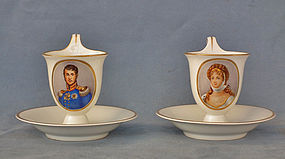 Napoleonic Berlin porcelain portrait Friedrich Wilhelm