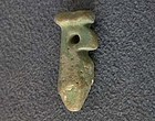 Ancient Egyptian Wadj Papyrus Amulet Blue Faience 26th