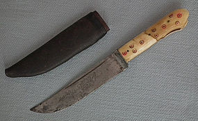 Antique Cretan Balkan Greek dagger Bichaq