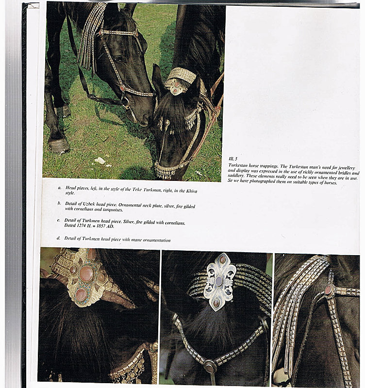 Antique Russian Islami Silver Turkmen Horse trapping