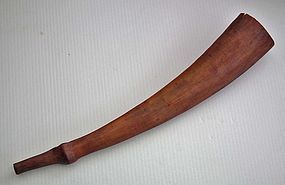 Antique African War Trumpet Lega Congo 19th Century