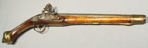 Antique 18th century Flintlock Pistol Gun