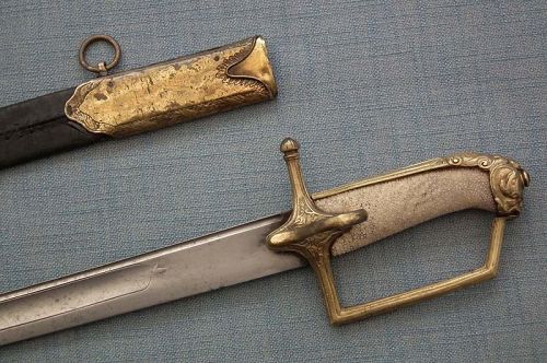 Antique 18 Century Russian Sword Sabre With Caucasian Dagestani Blade