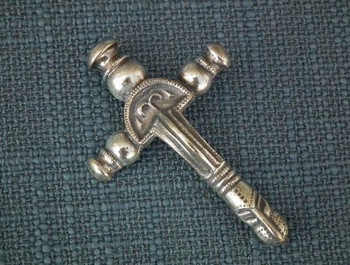 Silver Fibula Brooch In Romano Celtic Style by Franz Eligius Blachian