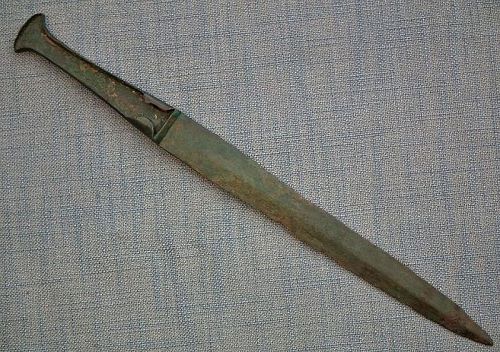 Ancient Bronze Sword Dagger 1150 -900 BC. Babylonian Type Luristan