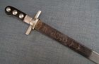 Antique 18th Century Austrian Silver Mounted Hunting Sword Hanger