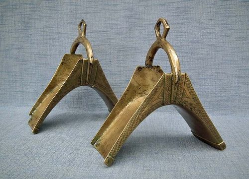 Antique 19th Century African Islamic Hausa stirrups In Turkish Ottoman