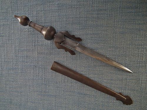 Antique Spanish Dagger Islamic Moorish Al-Andalus Nasrid Jineta Style