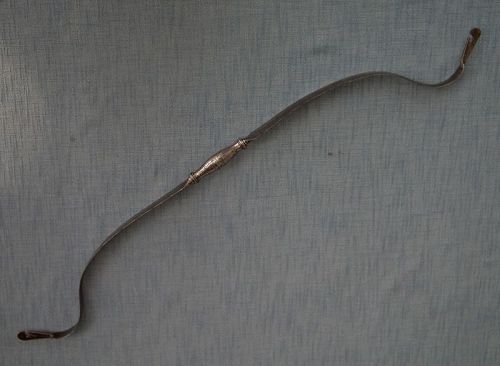 Antique Indian Silver Gold Damascened Steel Reflex Bow 18th C Islamic