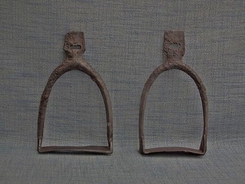 Medieval 9th-10th century Jewish Khazar Saddle Stirrups Rare
