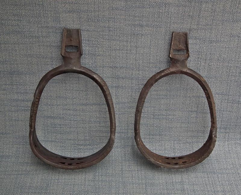 SOLD  Antique Medieval 6th-7th century Avar iron Stirrups