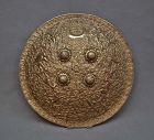 Antique 19th Century Indo Persian Brass Shield North-West India