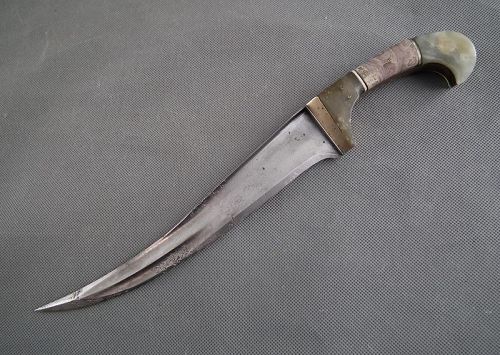 Antique Indo - Persian Islamic Mughal Indian Dagger Pesh Kabz