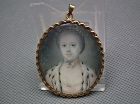 Antique 18th century Miniature Portrait Duchess Maria Amalia of Parma