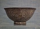Antique Silver and Gold Inlaid Tea Bowl 13th-14th Century Tibet