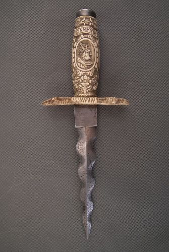 Antique Polish Dagger With Polish Lithuanian Coat Of Arms 19th Century