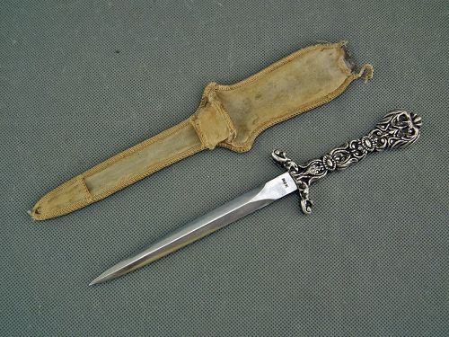 Antique 19th century Victorian Neo-Renaissance Stiletto Dagger