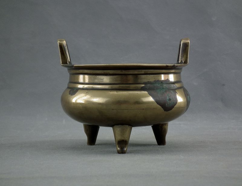 Antique Chinese Qing Dynasty Censer Incense Burner Ding