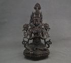 Antique Tibetan Buddhist Bronze Figure Bodhisattva Kuan Yin Buddha