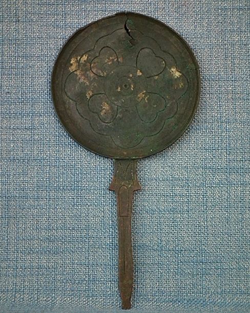 Ancient Etruscan Bronze Mirror Circa 4th –2nd Century B.C. Pre- Roman