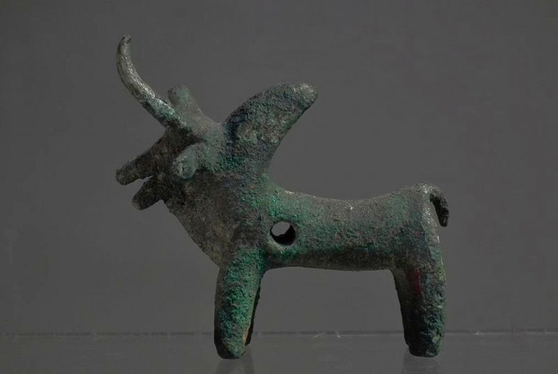 Ancient Hittite 2000 B.C. -1500 B.C. Bronze Zebu Bull