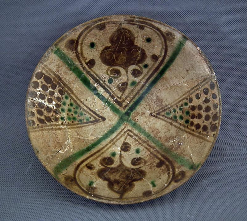 Antique Medieval Islamic Abbasid Caliphate Ceramic Bowl 9th century AD