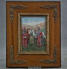 Antique Napoleonic Miniature Painting Napoleon Guard Dutch Red Lancers