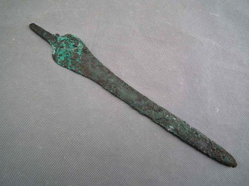 Ancient Greek Minoan Bronze Sword Dagger Bronze Age 1700-1400 B.C.