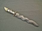 Antique Silver Mounted Southeast Asian Burmese or Thai Dagger Dha Daab