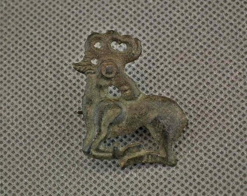 Ancient Scythian Bronze Deer Brooch 6th - 4th Century B.C.