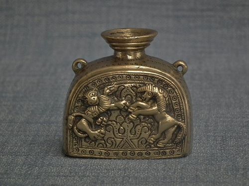 Antique 17th -18th century Russian Or Ukrainian Bronze Inkwell