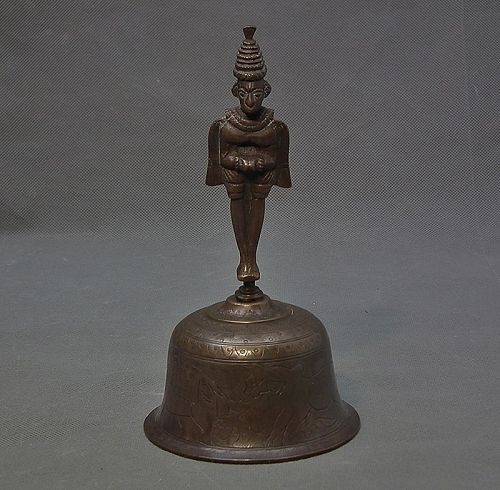 Antique Garuda Hanuman Indian Hindu Ghanta Puja Bell