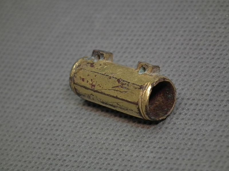 Antique Turkish Ottoman Gold Gilt Copper Tombak Islamic Amulet Case