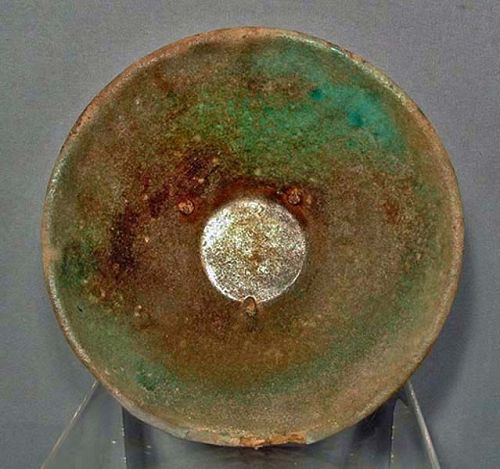 Antique Medieval Islamic Syrian Raqqa Ceramic Bowl 13th Century A.D.