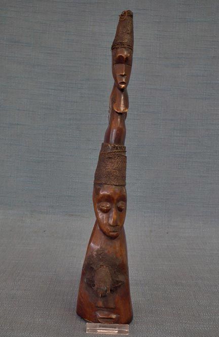 Antique African Figural Ceremonial Shaman Axe